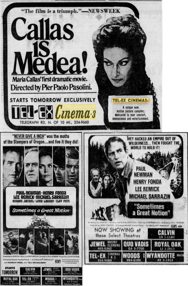 Tel-Ex Cinemas - Old Ads